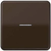 Лицевая панель Jung CD500 для 1-кл. выключателя с подсветкой коричневый картинка